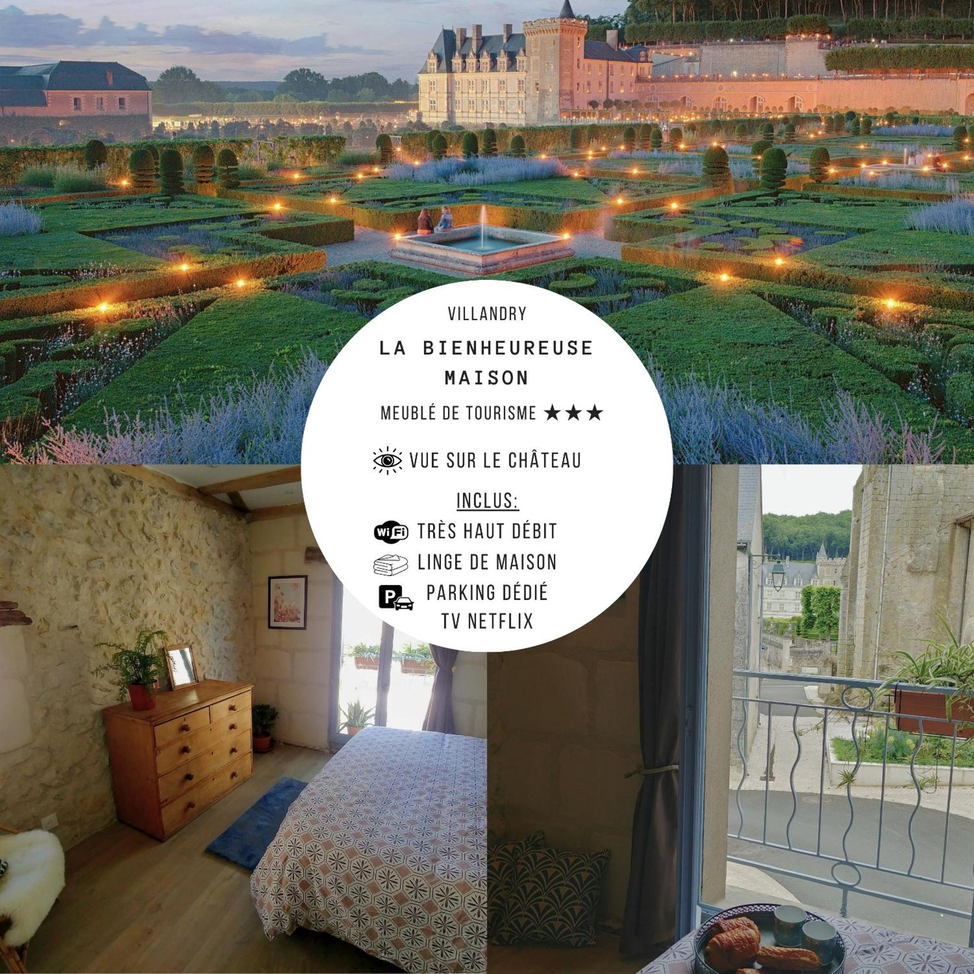 Vue sur Château, Charmante maison au cœur de Villandry Extérieur photo